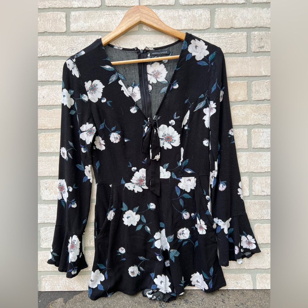 Floral Long Sleeve Romper